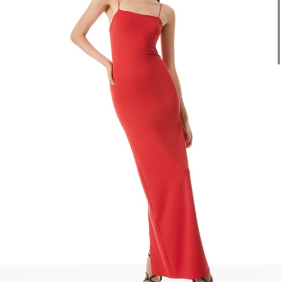 Alice + Olivia Dresses & Skirts - Alice & Olivia Nelle Cutout Red Maxi Dress size 0